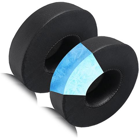 Cuscinetti Auricolari Rrescanti In Gel Per Cuffie Beats Solo 2 E 3 Black - Foto 1