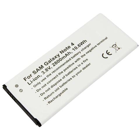 Compatibile Galaxy Note 4 3.8v Li-ion 2800mah Batteria Con Nfc 10.6wh - Foto 1