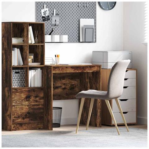 Scrivania Rovere affumicato Legno ingegnerizzato 70 x 50 x 76 cm - Foto 2