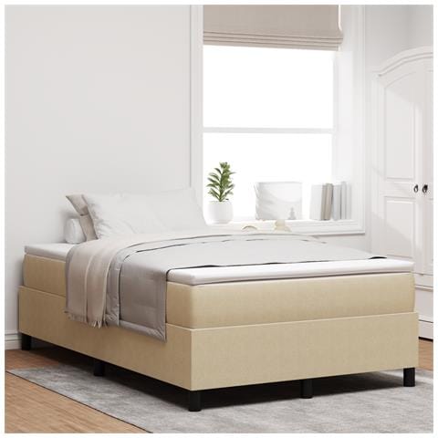 Letto a Molle Verde Chiaro Grigio Piccolo Matrimoniale in Tessuto Corduroy - Foto 2