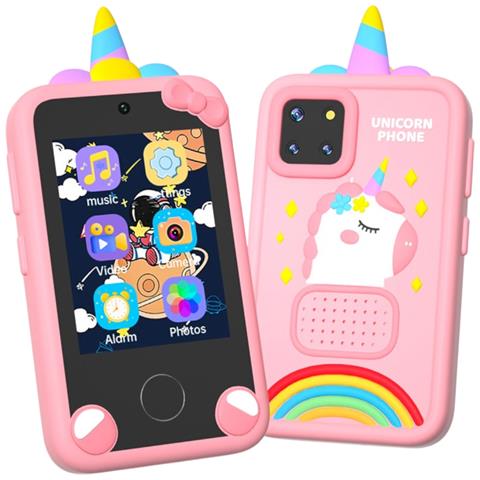 Telefono Educativo Unicorno Per Bambini 48 Mp Schermo Lcd Touchscreen Da 2,8"" Antiurto - Foto 1