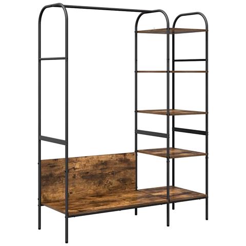 Stendibiancheria Marrone 120 x 44 x 160 cm Legno multistrato - Foto 1