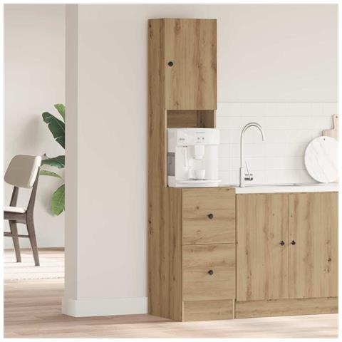 Mobile da cucina con porta rovere artigianale Legno multistrato - Foto 2