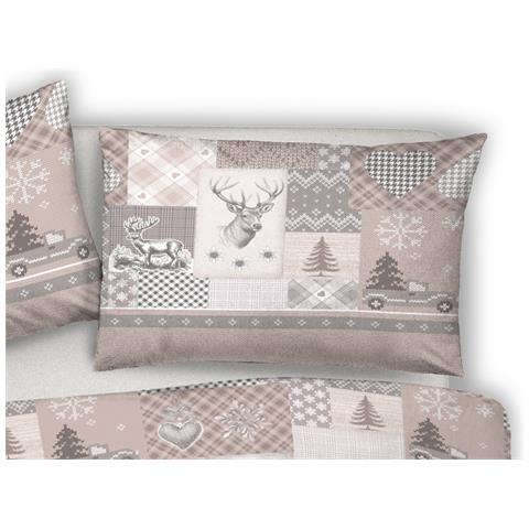 Copripiumino Sacco Piumone Pensieri Delicati Cotone Dis.alpi Singolo Beige - Foto 2