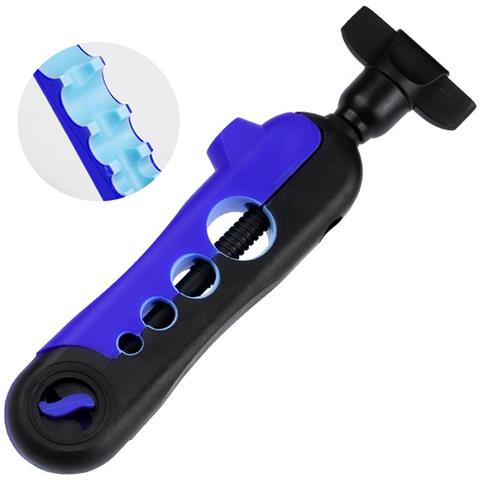 Avvolgi Filo Per Mulinello Da Spinning Portatile Con Protezione In Silicone - Porta Bobina Regolabile Blue+black - Foto 1