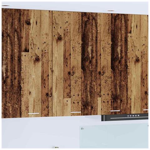 Armadio pensile Riga Legno Antico e Bianco 50 x 31 x 100 cm - Foto 2