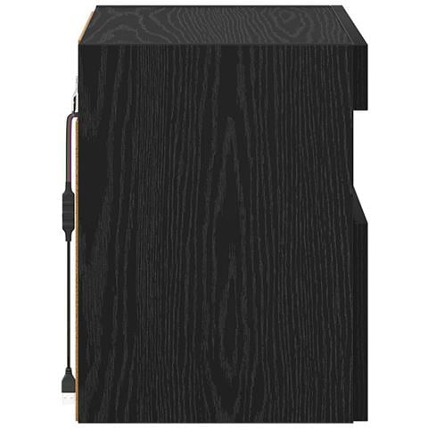 Mobile TV da parete Rovere Nero 40 x 30 x 40 cm - Foto 9