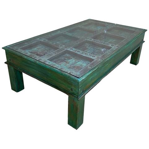 Tavolino Da Caffè In Legno Fatto A Mano 146x79x45h Cm - Foto 1