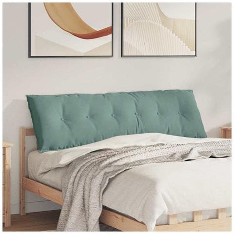Cuscino per Schiena Verde Mare 160 x 50 cm Tessuto in Cords - Foto 2