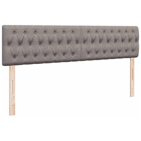 Struttura Letto Pouf con Materassi Tortora 180x200cm in Tessuto - Foto 9