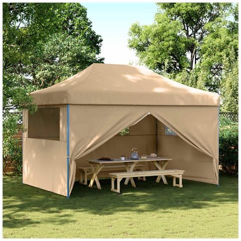 Tenda Party Beige 292 x 440 x 315 cm Tessuto Oxford - Foto 2