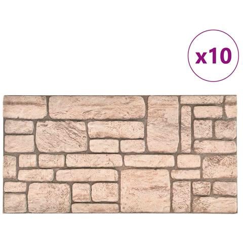 Pannelli da parete 10 pcs Beige 100 x 50 cm Schiuma EPS - Foto 2