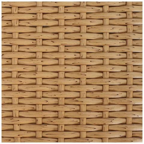 Tavolo da Giardino Naturale 100 x 55 x 37 cm Rattan PE e Vetro - Foto 9