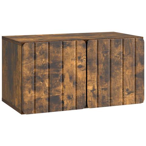Mobile Porta TV da Muro Rovere Fumo 59,5 x 31 x 30 cm - Foto 1