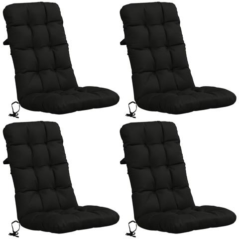 Cuscini per Sedia Alta in 4 Pezzi VIANEN 4 pcs 100% Poliestere - Foto 1