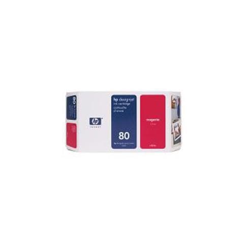 C4847a Cartuccia Ink Originale 80 Magenta per HP DesignJet 1000 Capacità 2200 Pagine - Foto 1