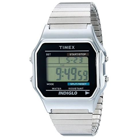T78587 Orologio Digitale Da Polso Da Uomo, Acciaio Inox, Argento - Foto 1