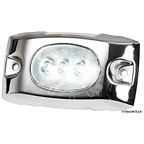 Luce subacquea LED blu con cover inox 12/24V. - Foto 1