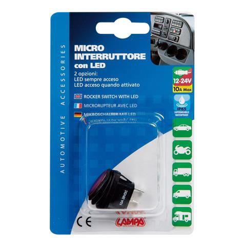 Micro Interruttore 12/24v Con Led Rosso - Foto 2