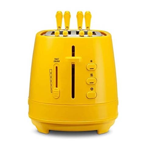 Tostapane CTLAP2203. Y a 2 Fette Potenza 550 W Colore Giallo - Foto 2