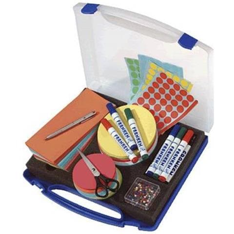 Valigetta Per Presentazioni Mini Plastica 31 Cm X 6 Cm X 34.5 Mm Blu, Trasparente - Foto 1