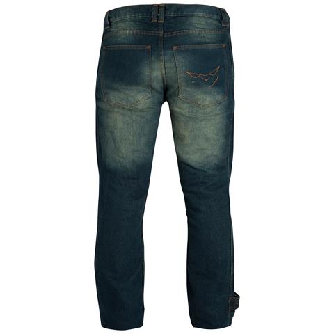 Jeans Pantaloni Moto Scooter Protezioni Ce Omologate Rinforzo Fianchi Blu 28 - Foto 2