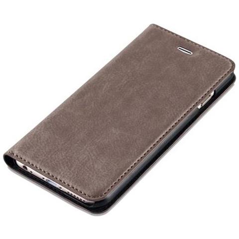 Custodia Compatibile Con Apple Iphone 6 / Iphone 6s In Bruno Caffè - Coperchio Protettiva Con Chiusura Magnetica, Funzione Stand E Tasca Per Le Carte - Foto 2