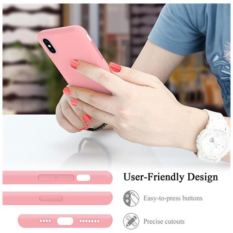 Custodia Compatibile Con Apple Iphone Xs Max In Liquid Rosa - Coperchio Protettivo In Silicone Tpu Flessibile - Foto 11