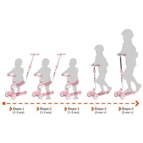 On And Go Scribble Scooter 5 In 1 - Rosa - Foto 1