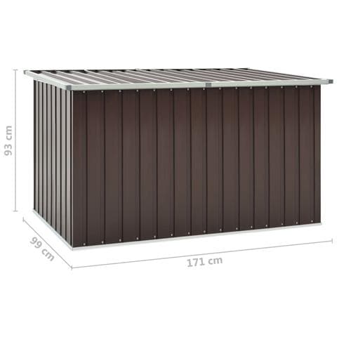 Baule da Giardino Marrone 171x99x93 cm - Foto 2