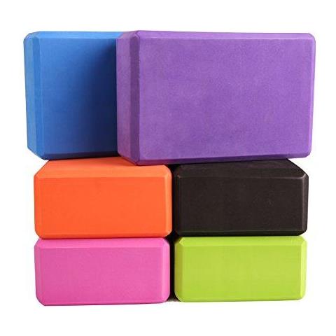 Blocchi Yoga Exerz X 2pcs Ad Alta Densit Schiuma Eva -comodo Fitness Mattoni Yoga Anti-slip Leggero E Facile Trasporto Pilates Practice (nero)  - Foto 4