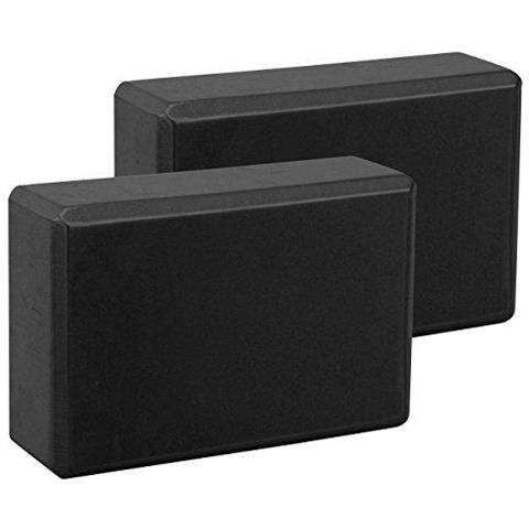 Blocchi Yoga Exerz X 2pcs Ad Alta Densit Schiuma Eva -comodo Fitness Mattoni Yoga Anti-slip Leggero E Facile Trasporto Pilates Practice (nero)  - Foto 1