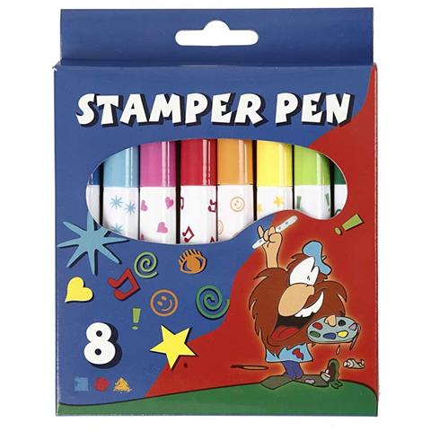 100.263 Stamp Markers 8asstd Multicolore - Foto 5