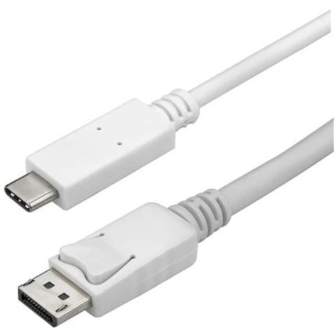 Cavo Adattatore USB-C a DisplayPort da 3m - 4k 60hz - Bianco - Adattatore USB Tipo-C - Compatible con Thunderbolt 3 - Foto 1