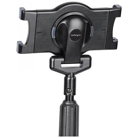 StarTech.com Supporto per tablet mobile con ruote bloccabili - Stand per tablet ad altezza regolabile - Sostegno universale da pavimento per tablet da 7 a 11" - Leggio porta tablet con reggi tablet rimuovibile - Foto 2