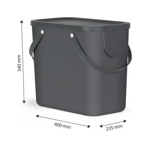 Pattumiera Albula 25l Grigio - Foto 1