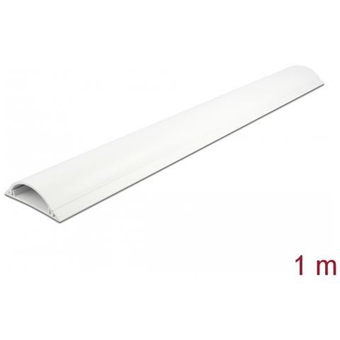 Passacavo 70 x 20 mm - lunghezza 1 m bianco - Foto 2