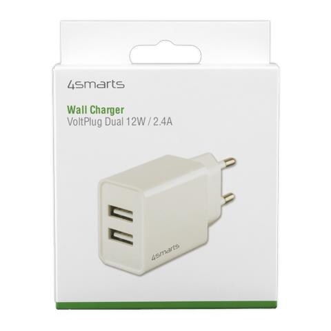 Alimentatore di rete USB 5V 2.4A Colore: Bianco - Foto 1