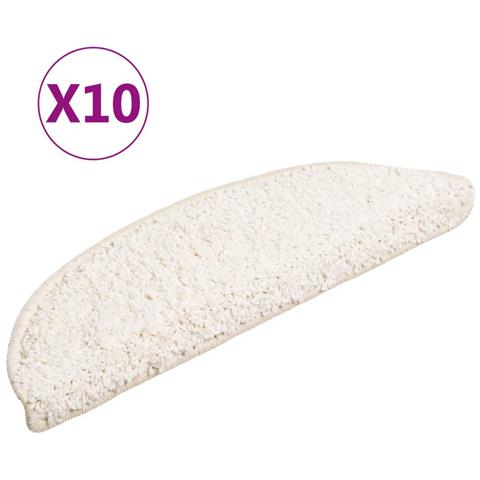 Tappetini Per Scale 10 Pz 56x20 Cm Bianco - Foto 1