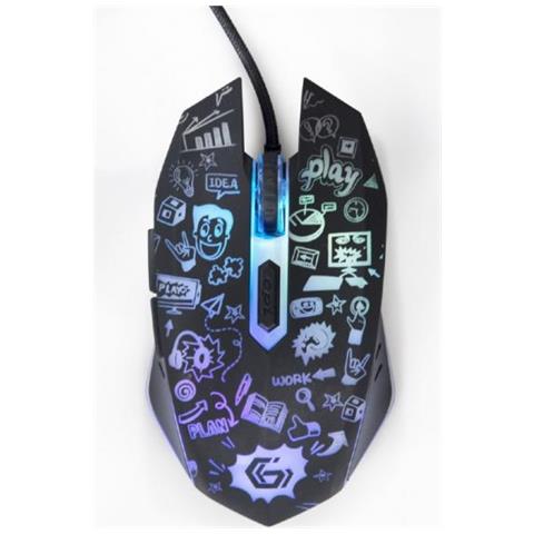 Mus-6b-grafix-01 Mouse Mano Destra Usb Tipo A Ottico 3600 Dpi - Foto 2