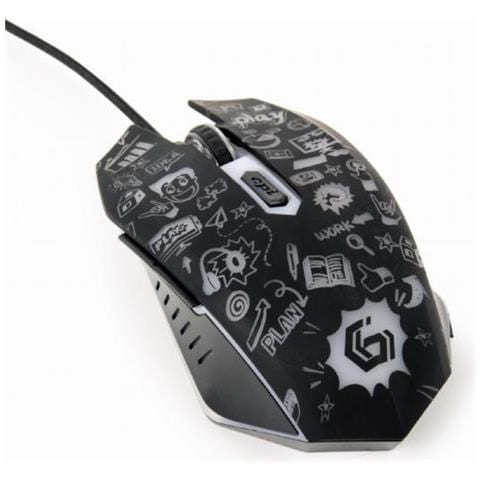 Mus-6b-grafix-01 Mouse Mano Destra Usb Tipo A Ottico 3600 Dpi - Foto 3