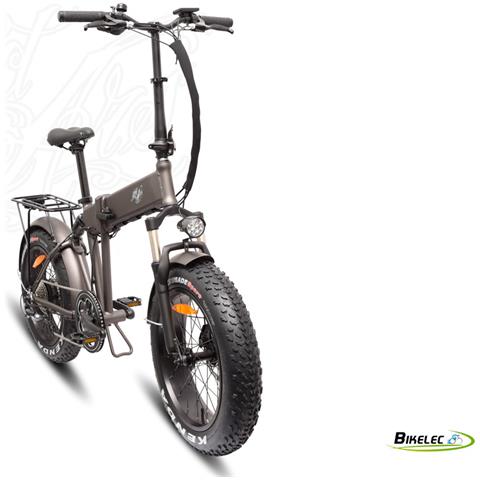 Rocketball - Matt Grey - 250w / 14ah - Bicicletta Elettrica Pieghevole A Doppia Sospensione - Fat E-bike Pieghevole Da 20 Pollici - Foto 6