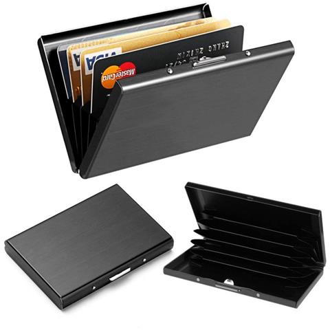 Porta Carte Rfid Con 6 Slot Per Carte Black - Foto 2