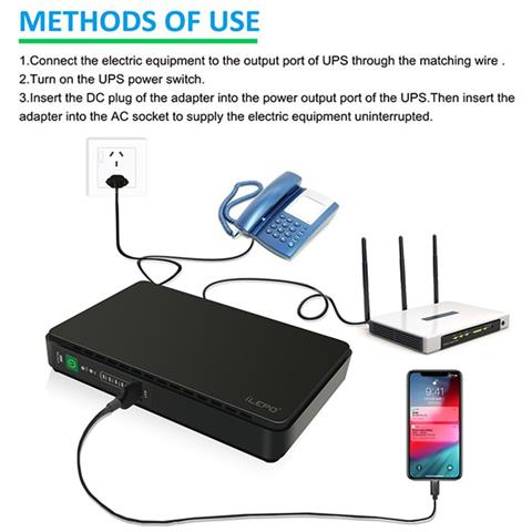 Powerbank Da 8800 Mah E Gruppo Di Continuità Ups Smart Mini Poe 432p (bianco) - Foto 5