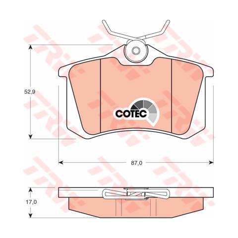 Pattini Freno Audi Audia3/a6-vw Golf Iv (98-02) 1 Gdb1330 - Foto 1