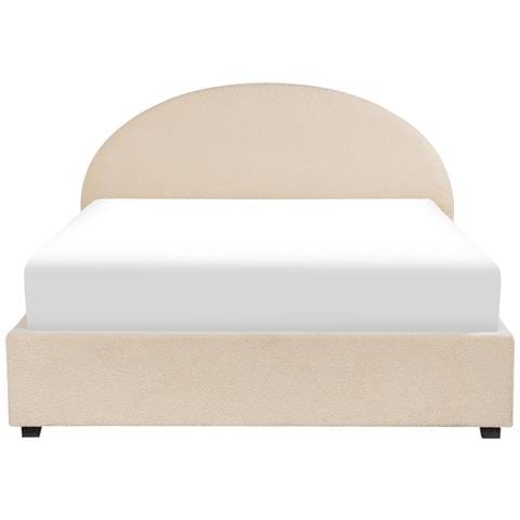Letto Contenitore Bouclé Beige 180 X 200 Cm Vaucluse - Foto 2