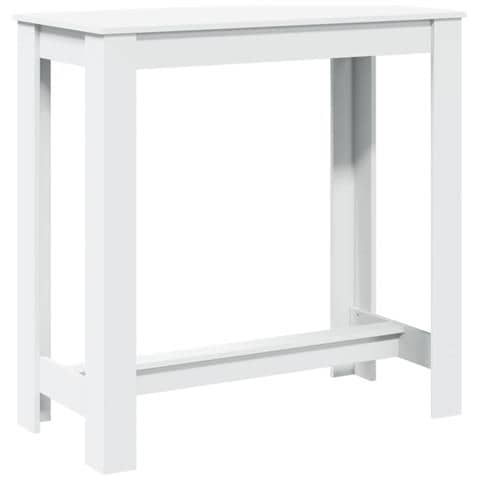 Tavolo Da Bar Bianco 102x50x103,5 Cm In Legno Multistrato - Foto 2