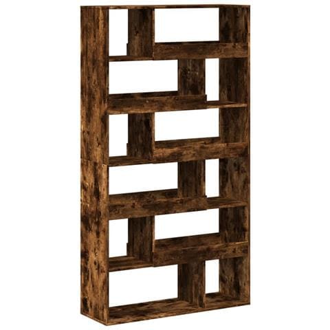 Libreria Rovere Fumo 100x33x187,5 Cm In Truciolato - Foto 2