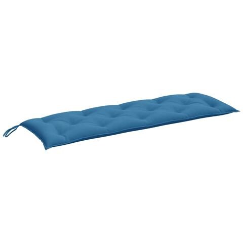 Cuscino Panca Da Giardino Blu Mélange 150x50x7 Cm In Tessuto - Foto 2