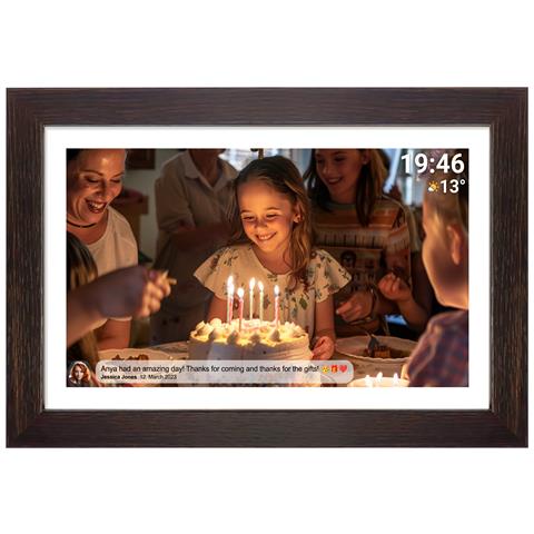 PFF-1543DW cornice per foto digitali Marrone 39,6 cm (15.6") Touch screen Wi-Fi - Foto 9